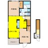 ジュピター築捨Ａ 2LDKの間取り