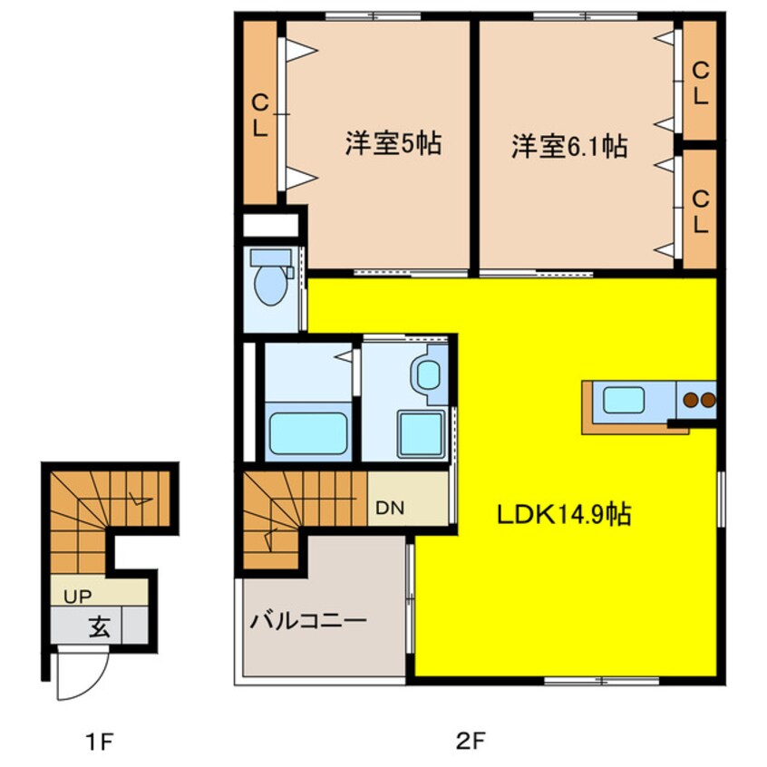 間取図 グリンピアパレス