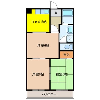 間取図 レジデントリバティ