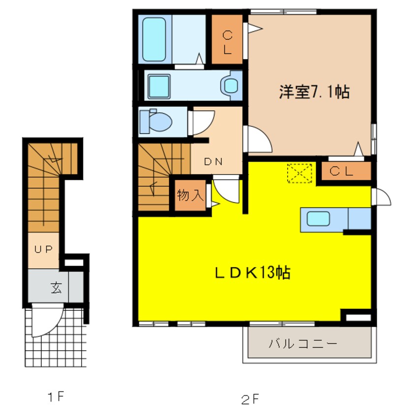 間取図 マーキュリー築捨