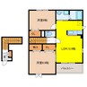 ルミエール　ドゥース 2LDKの間取り
