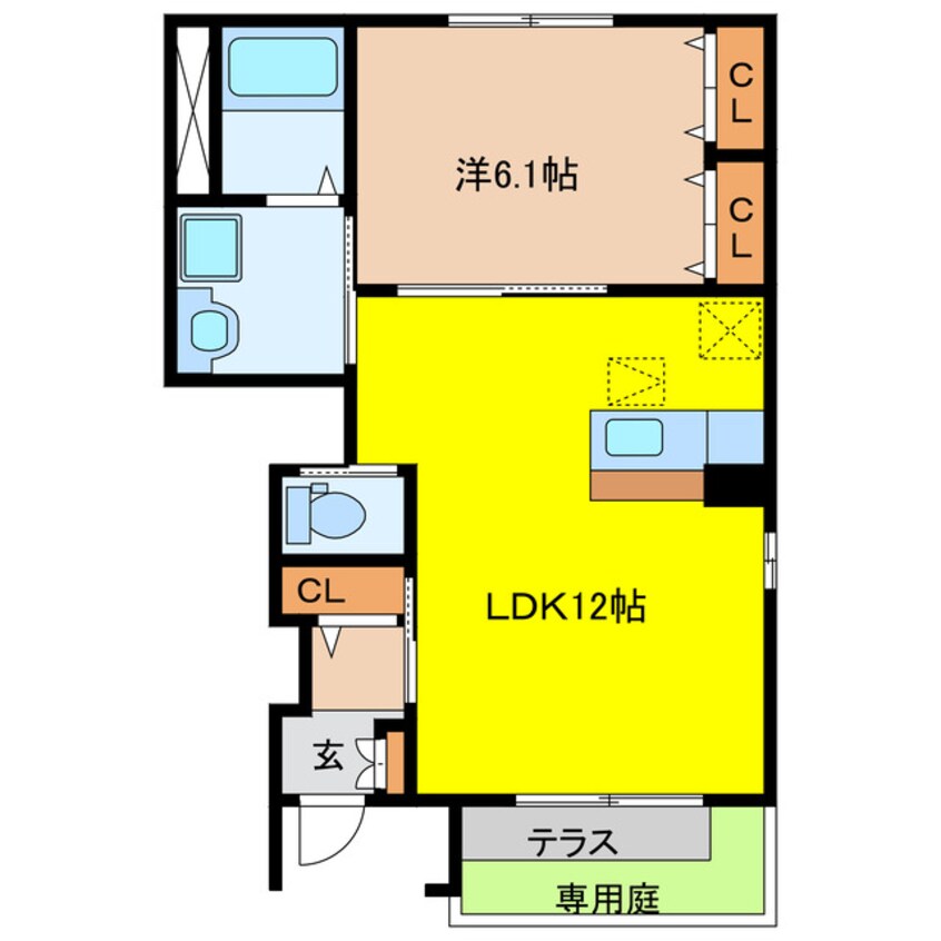 間取図 ボスコ・ディアコート