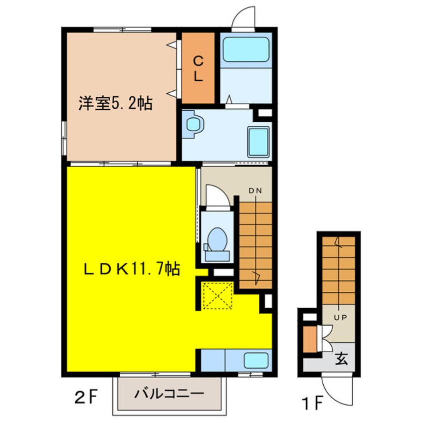 間取図 メゾン・カルムA