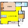 ホーク・フェザー 1LDKの間取り