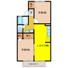 マーベラス林 2LDKの間取り