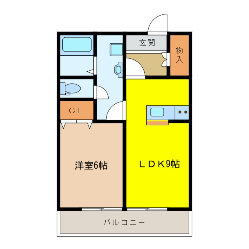 間取図 クラスターサウス