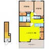 グレイス 2LDKの間取り