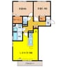 アドラブール 2LDKの間取り