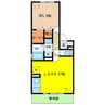 グランシティソレーユⅡ 1LDKの間取り