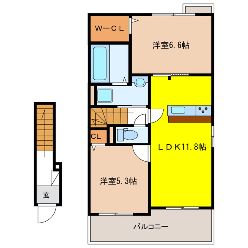 間取図 プランドール・H