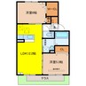 ブランシュ恵比寿 2LDKの間取り