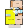 アドリアーノ 2LDKの間取り