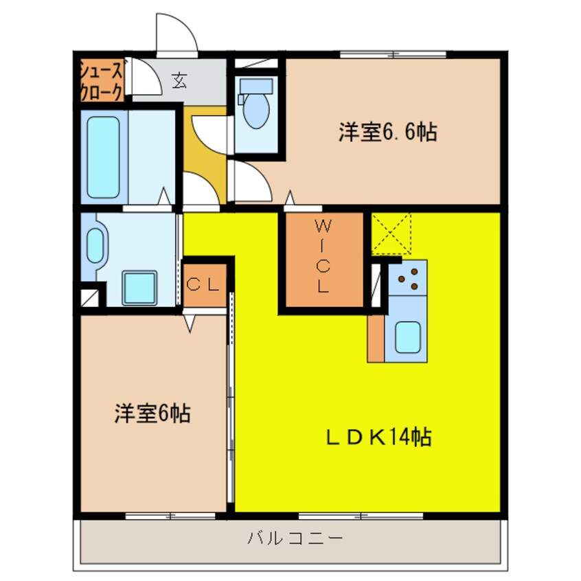 間取図 シェーンハイム静里