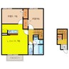 セレッソ 2LDKの間取り