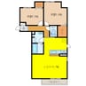 マシェリS　Ⅲ 2LDKの間取り