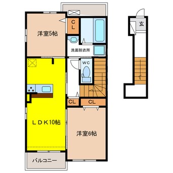 間取図 ベル・フルーA