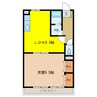 ミクラーシュG 1LDKの間取り
