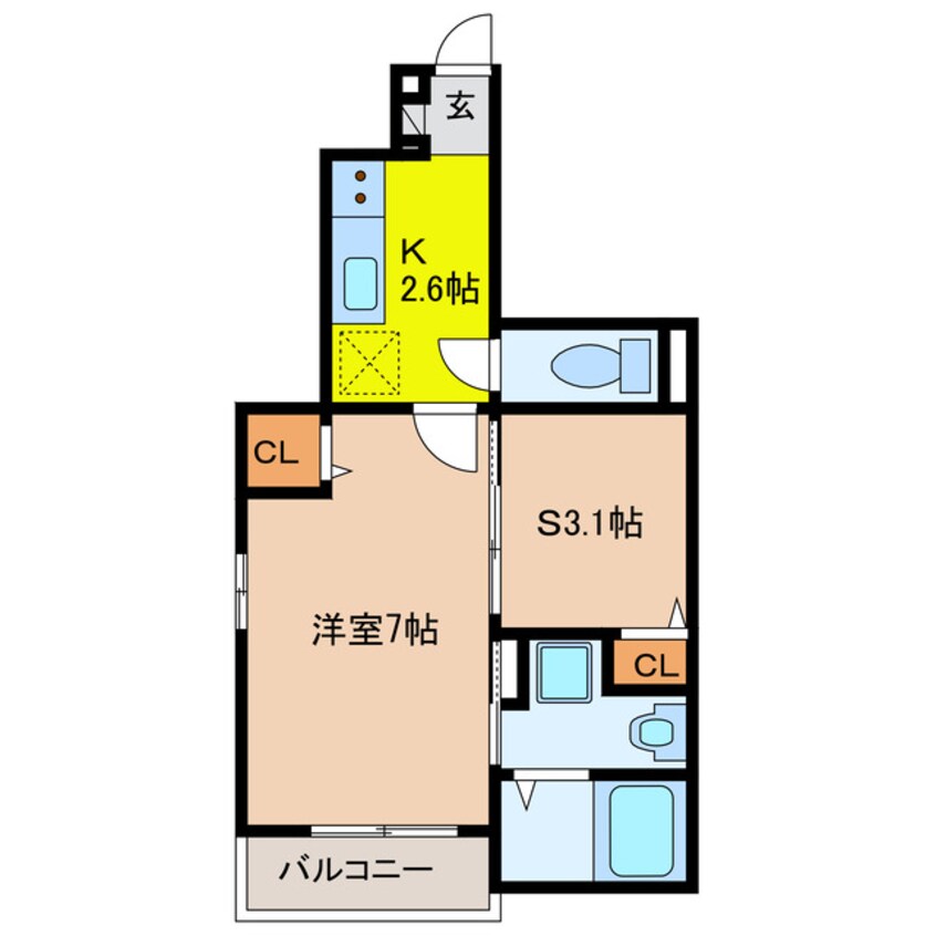 間取図 ラフレシールA