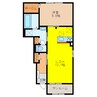 ソラーレ　ローザⅡ 1LDKの間取り