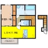 Ｄ禾森 1LDKの間取り