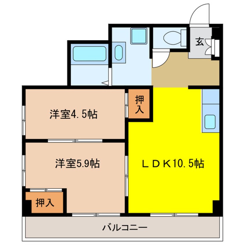 間取図 森産ビル