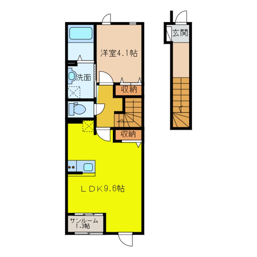 間取図 フルール　スレーヌ