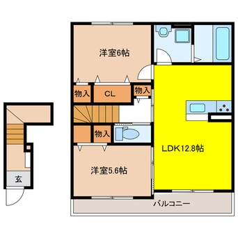 間取図 オ　ソレイユ