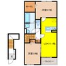 フィオーレ赤坂　A 2LDKの間取り