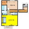 AVANCER切石 1LDKの間取り