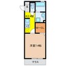 LUANA林町 1Kの間取り