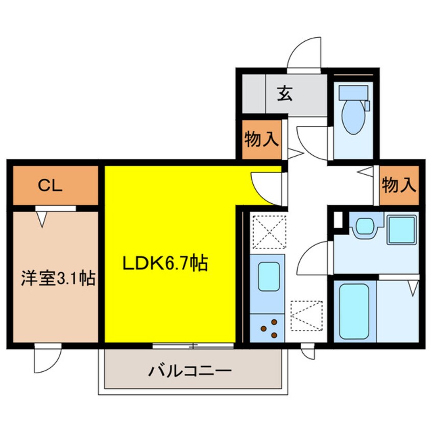 間取図 サンシティ伝馬町