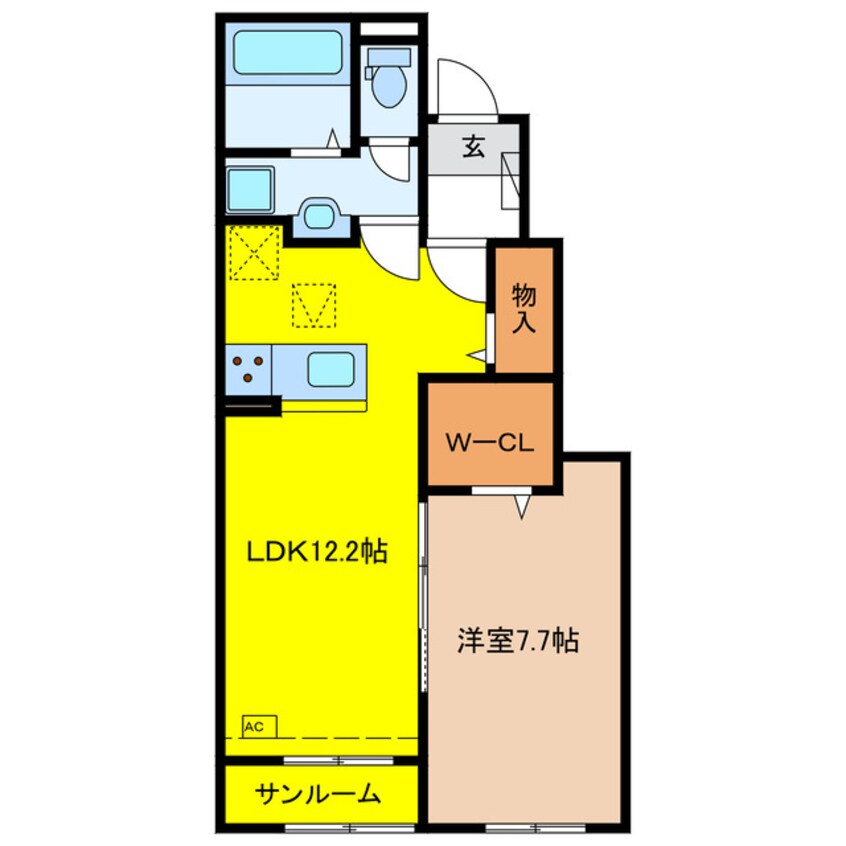 間取図 グランターサⅡ