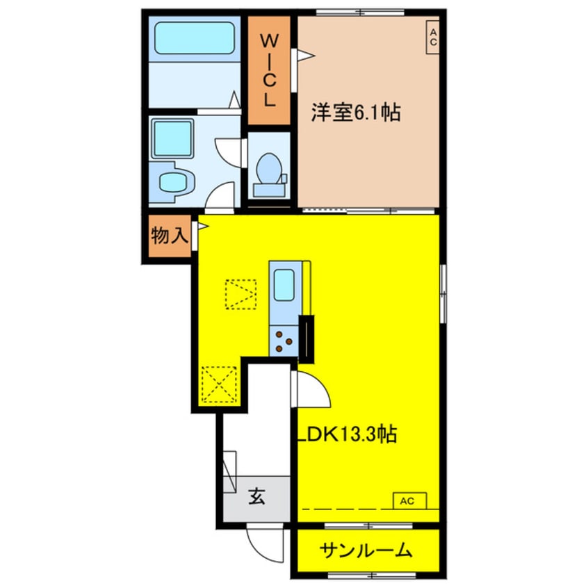 間取図 グランターサⅢ