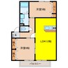 コンフォルターブルA 2LDKの間取り