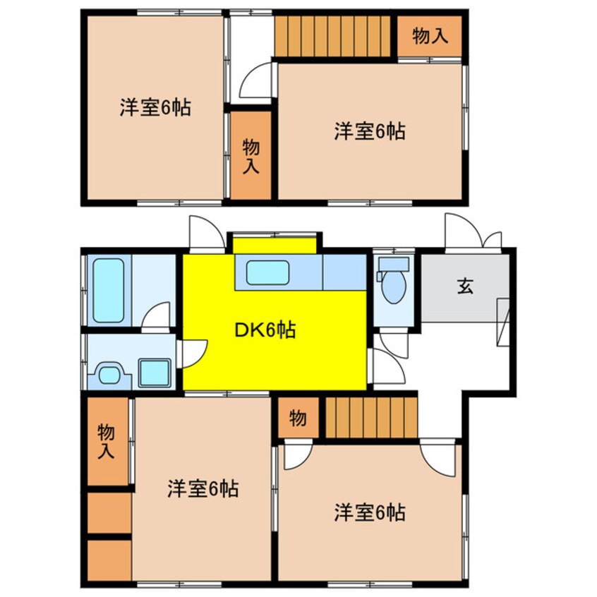 間取図 草道島貸家