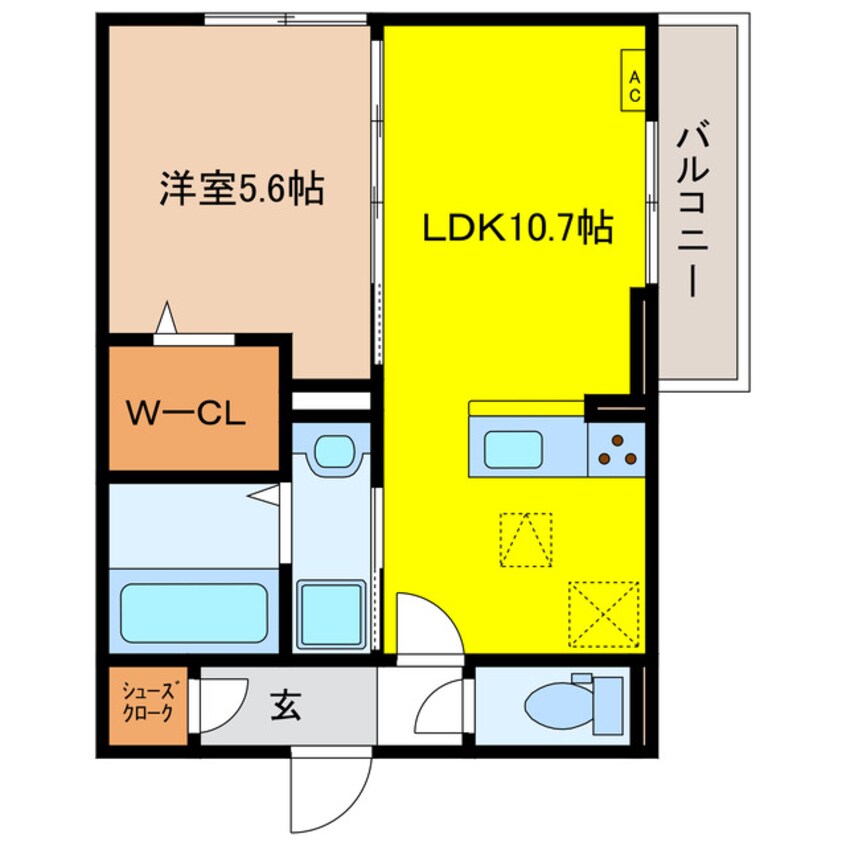 間取図 D-ROOM南高橋町EAST