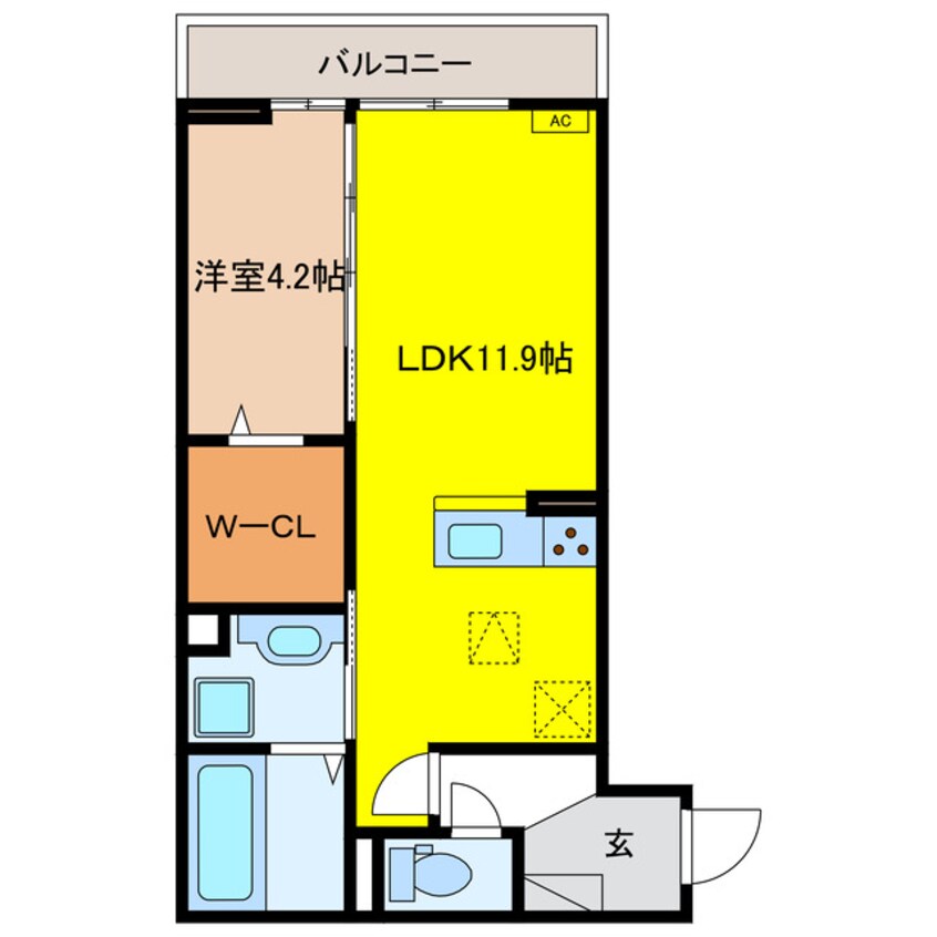 間取図 D-ROOM南高橋町EAST