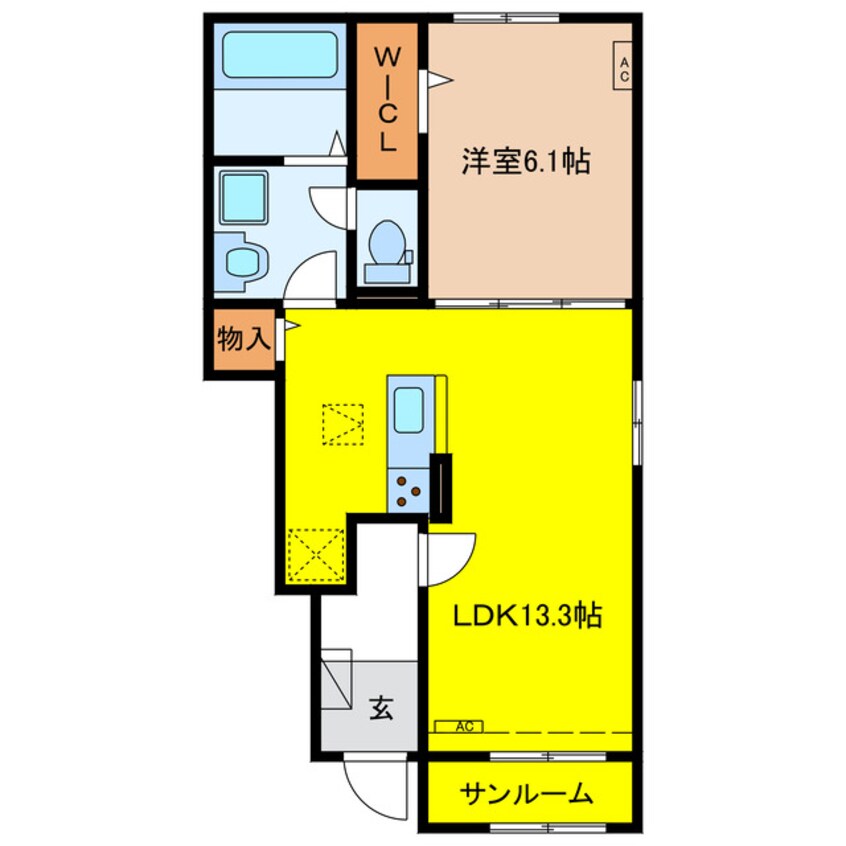 間取図 フィオーレ笠木　A