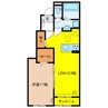 Lei（レイ）b 1LDKの間取り