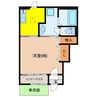 ヴァイオレット 1Kの間取り