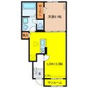トリエステ　Bの間取図