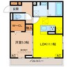 D-ROOM林町7丁目 1LDKの間取り