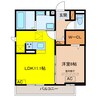 D-ROOM林町7丁目 1LDKの間取り