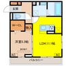 D-ROOM林町7丁目 1LDKの間取り