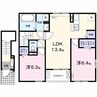 アリエッタⅡ 2LDKの間取り