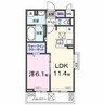 エムズステージⅧ 1LDKの間取り
