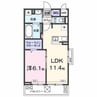 エムズステージⅧ 1LDKの間取り