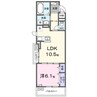 エムズステージⅧ 1LDKの間取り