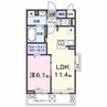 エムズステージⅧ 1LDKの間取り