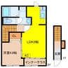 Ｌien・Ｋ 1LDKの間取り
